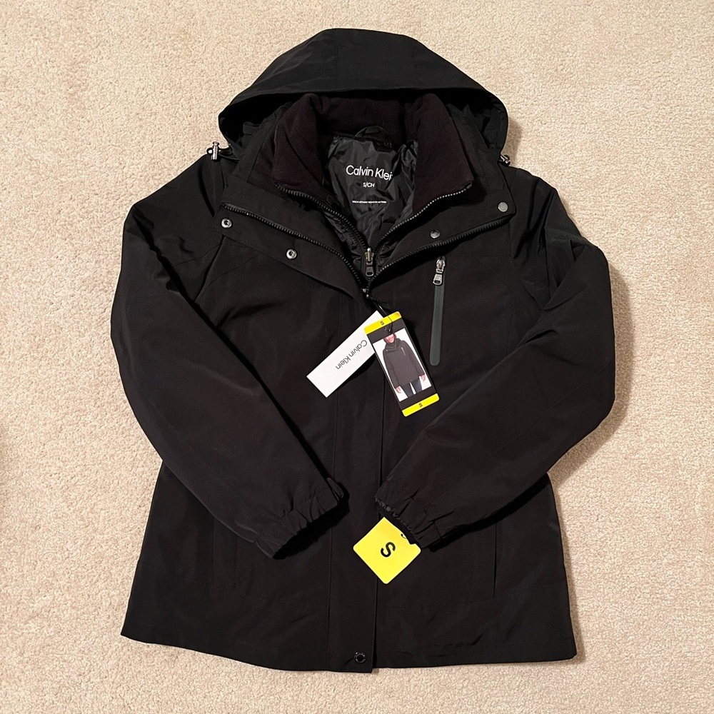 NWT Calvin Klein Women's 3-in-1 Systems Coat with Removable Inner Jacket - Picture 1 of 9